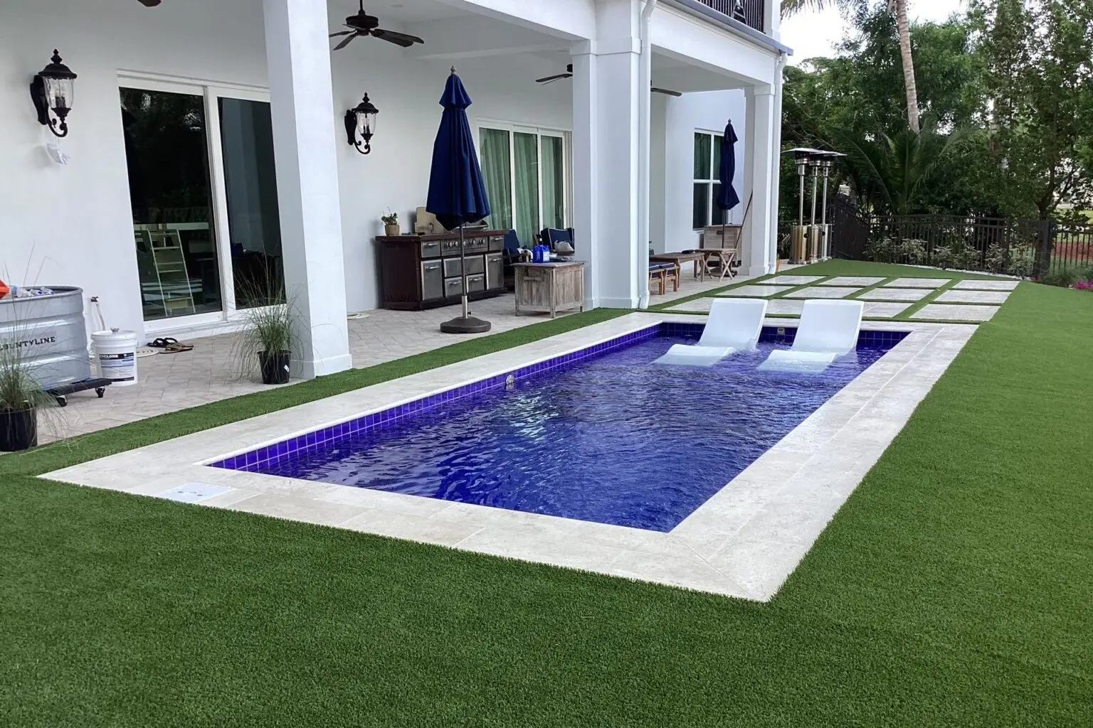Fiberglass Pool Installed by Agave