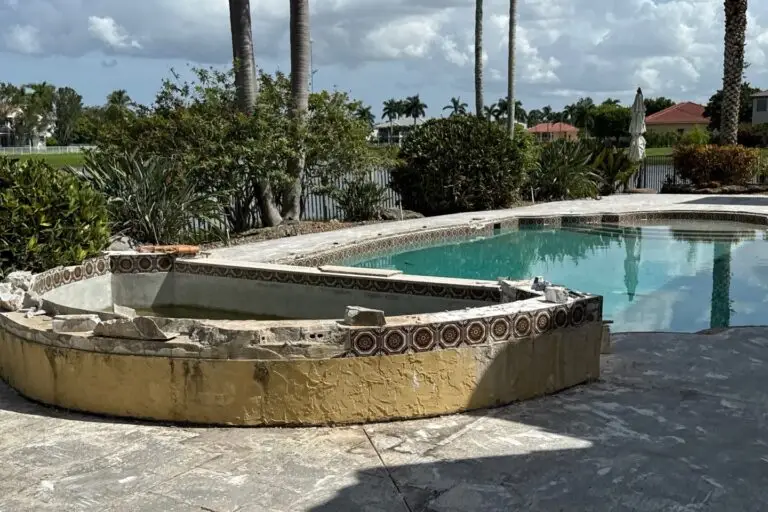 Broken Spa Walls That Need Repair