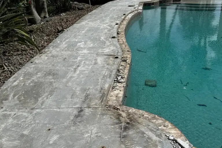 Broken Pool Edges in Need of Repair