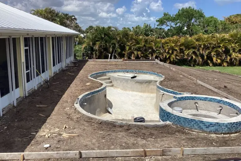 Pinch Concrete Pool in Construction