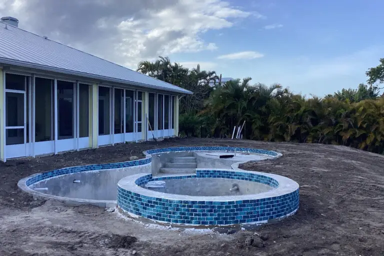 Pinch Concrete Pool in Construction